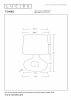 Dekoracyjna lampka stołowa ceramiczna podstawa z lnianym abażurem designerska nowoczesna na komodę TOMEO 47509/81/30 LUCIDE